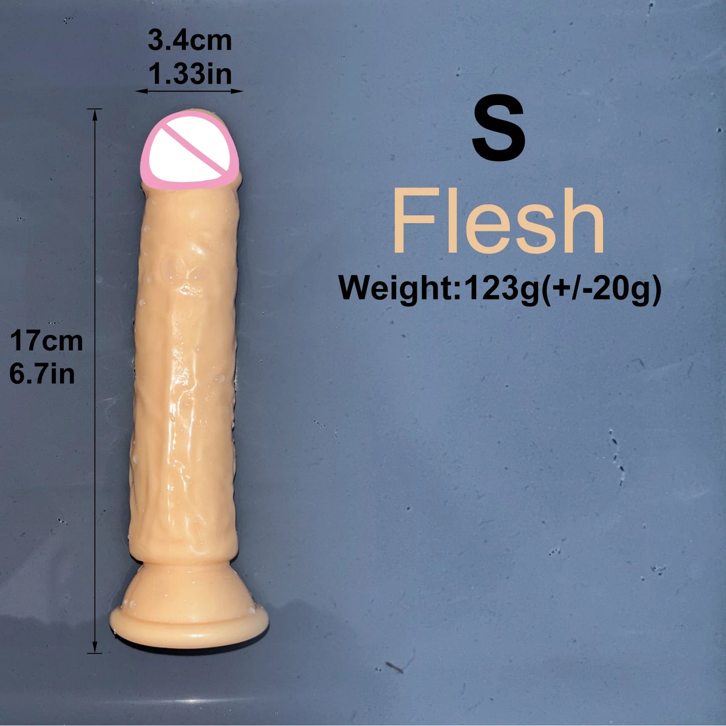 Malomalo Dildo Transparent Ventouse 5 Couleurs - Étanche