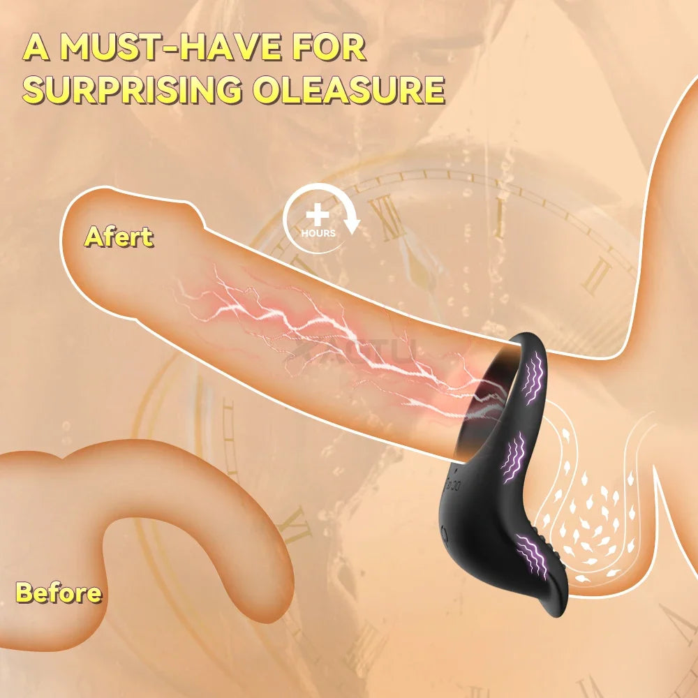 XBELO Bague Vibrante App Pour Homme - Retard Éjaculation