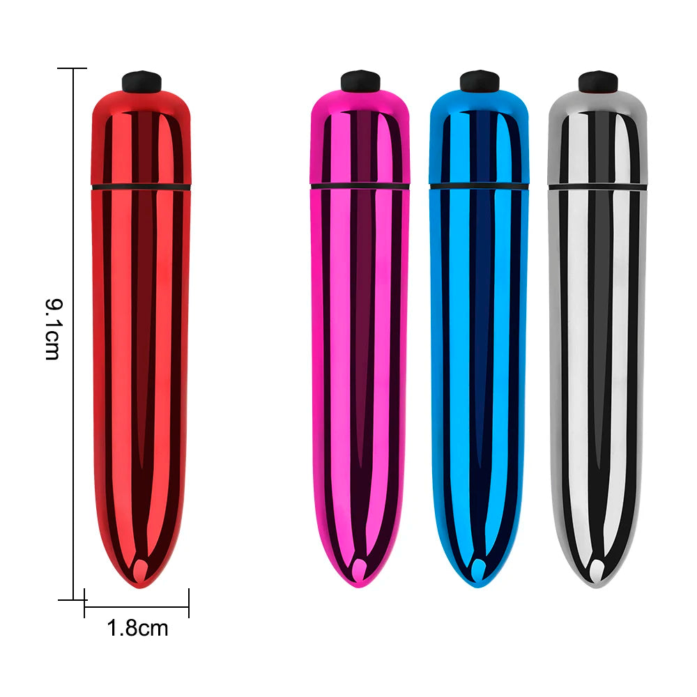 LunaVibe Vibrateur Bullet 9 cm - Stimule Clitoris et Vagin