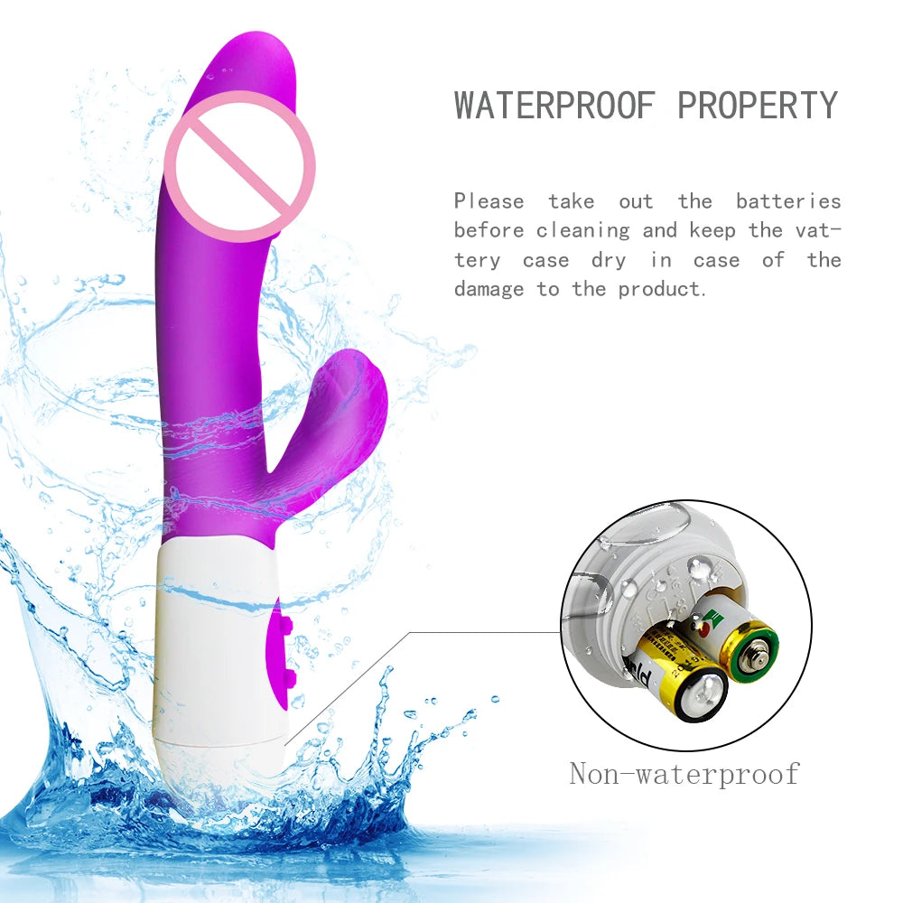 Celani Vibro Lapin Dildo Silicone Point G - 10 Vitesses