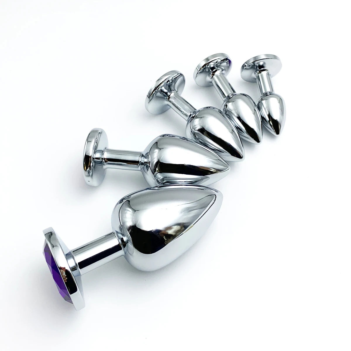 Howcooool Plug Anal Métal Base 5Tailles DébutantEx - Hygiène