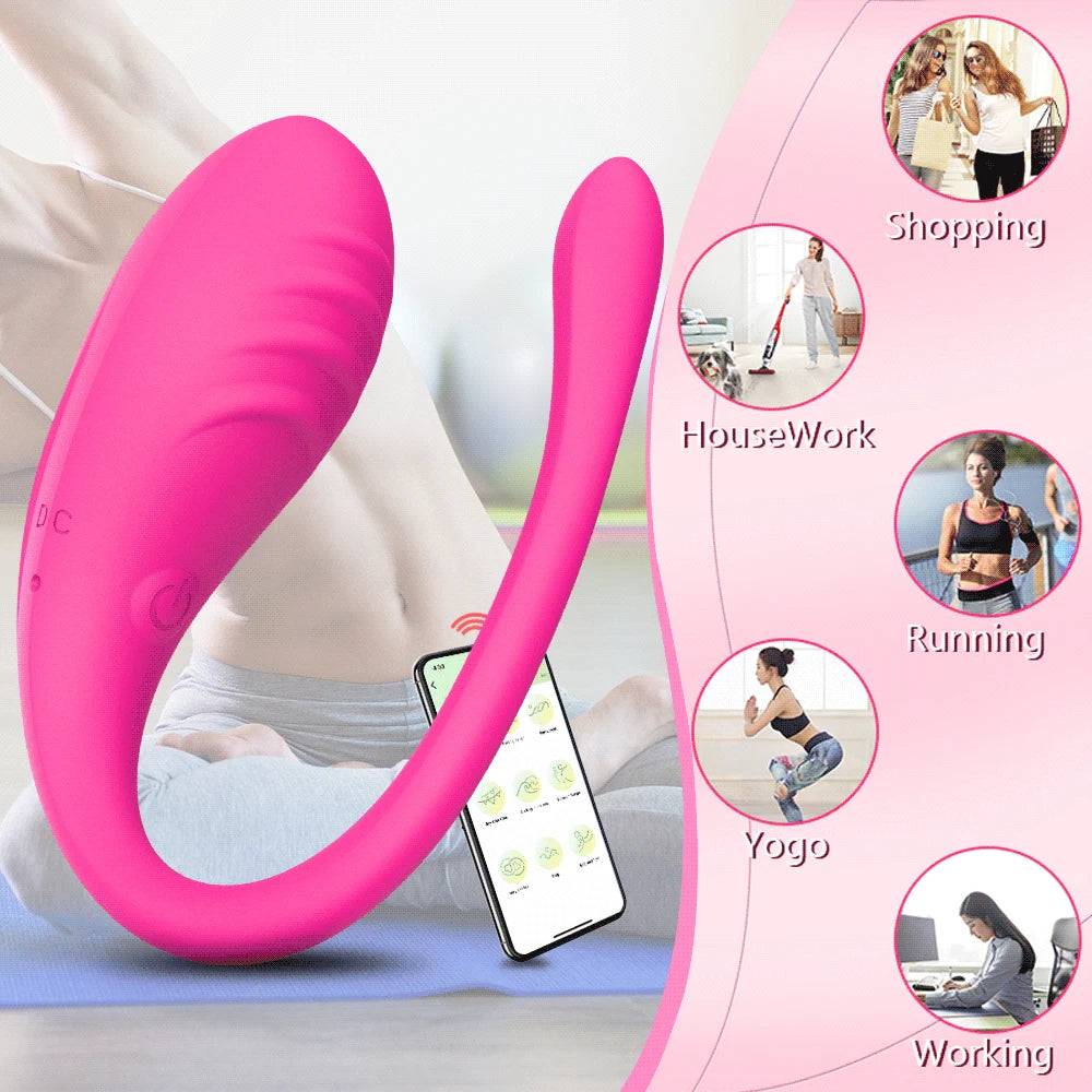 Bingoxxo Vibreur Vaginal Contrôlé Par App G Spot 9 Vitesses