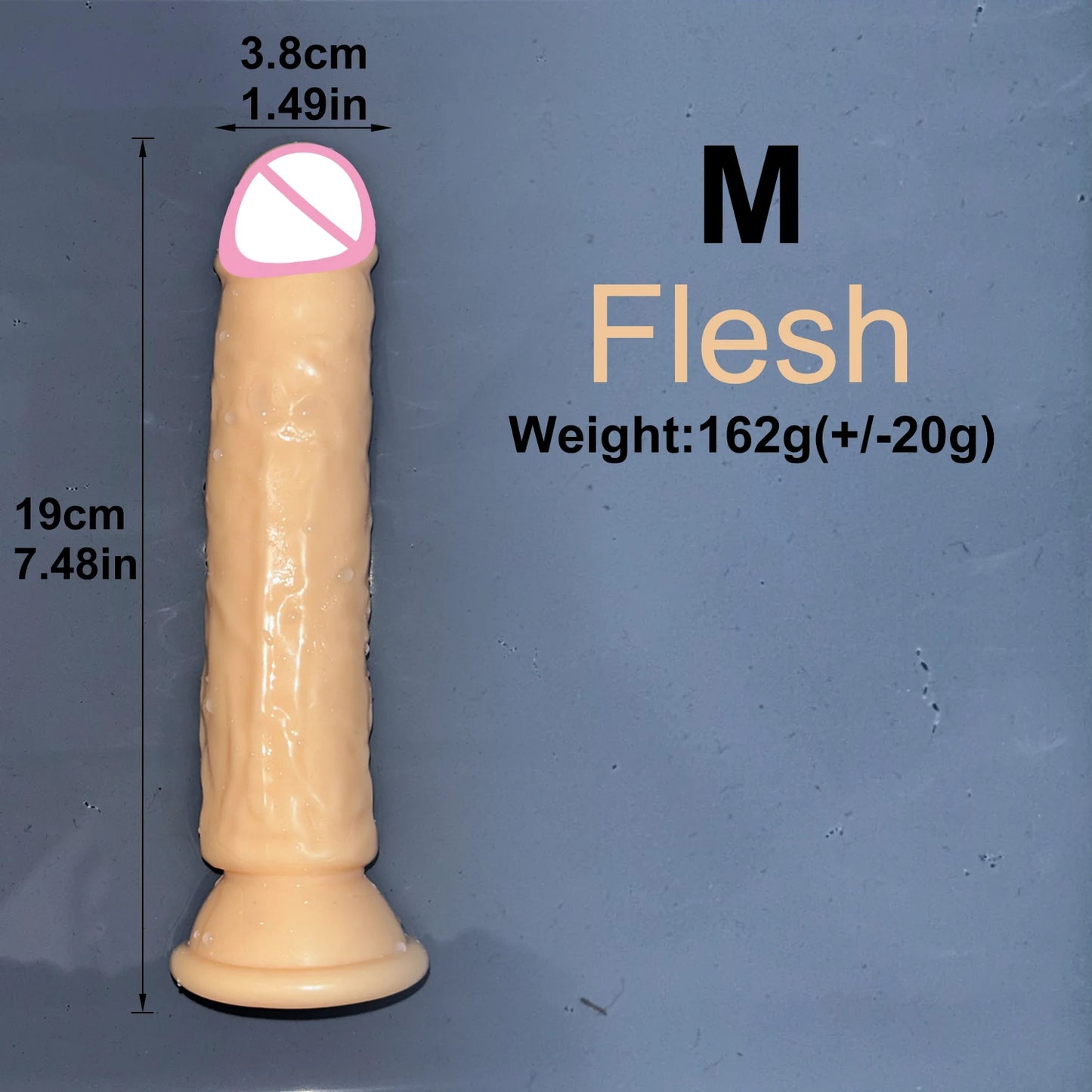 Malomalo Dildo Transparent Ventouse 5 Couleurs - Étanche
