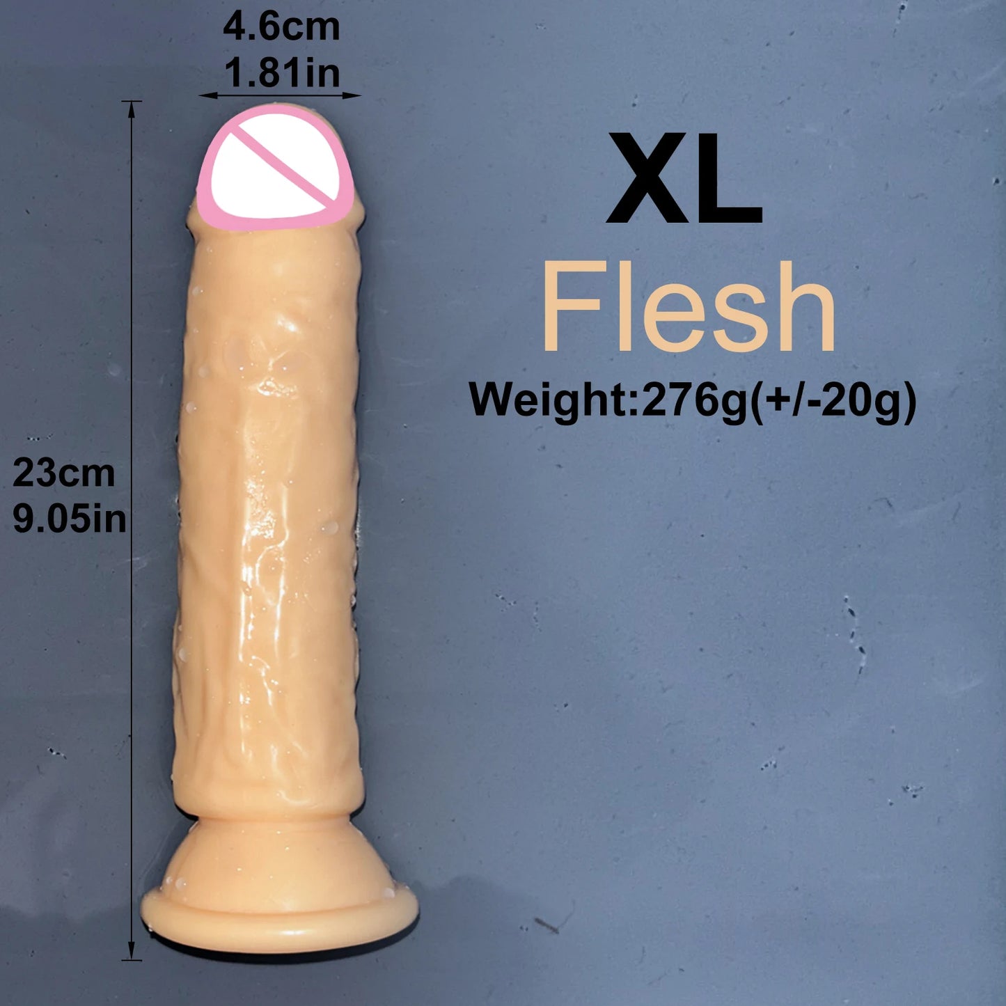 Malomalo Dildo Transparent Ventouse 5 Couleurs - Étanche