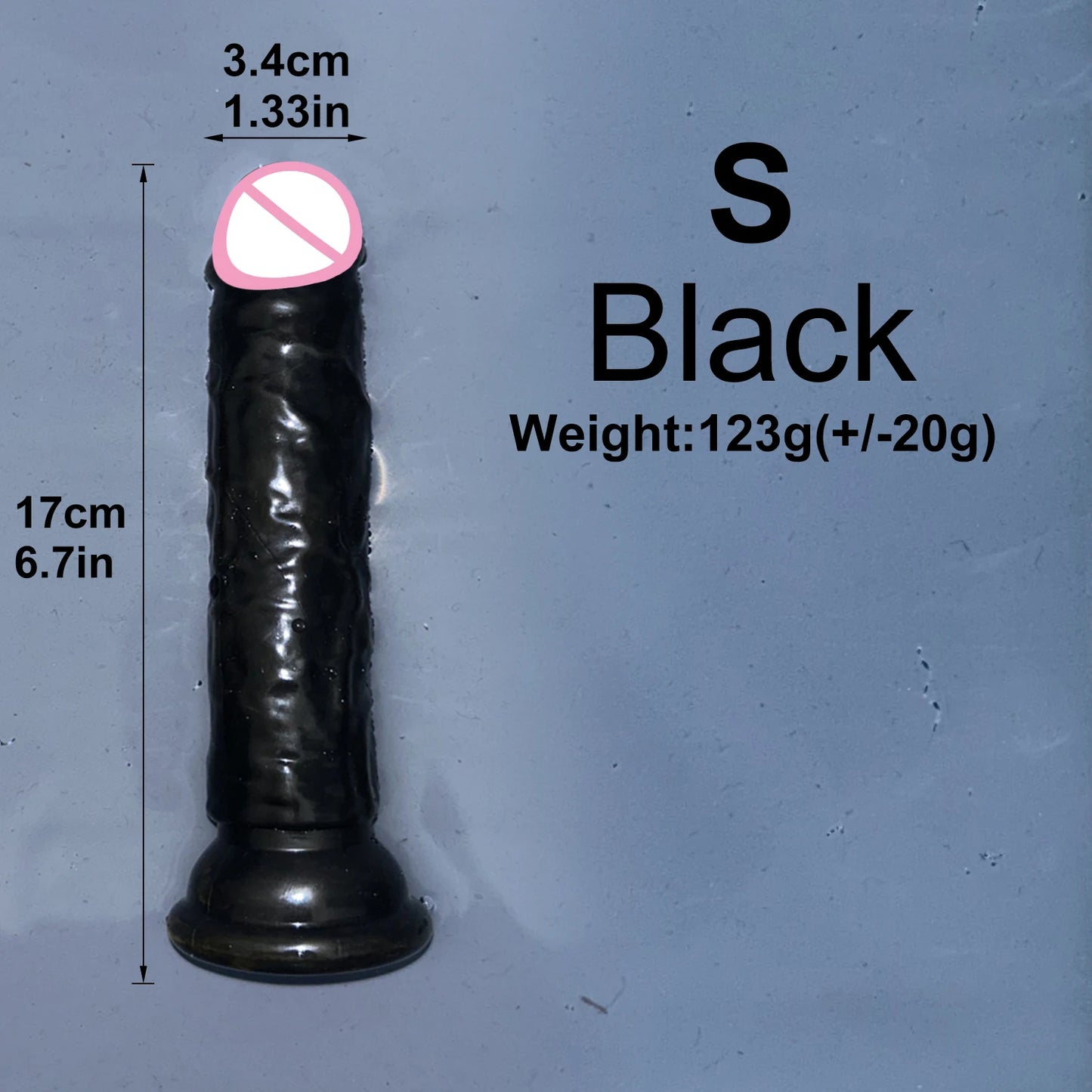 Malomalo Dildo Transparent Ventouse 5 Couleurs - Étanche