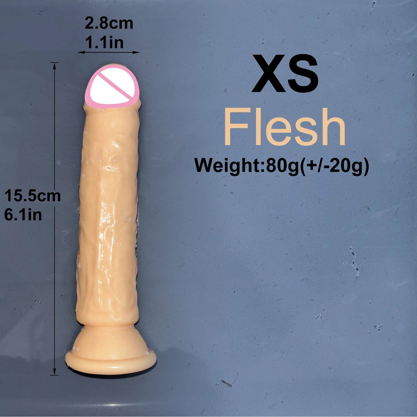 Malomalo Dildo Transparent Ventouse 5 Couleurs - Étanche