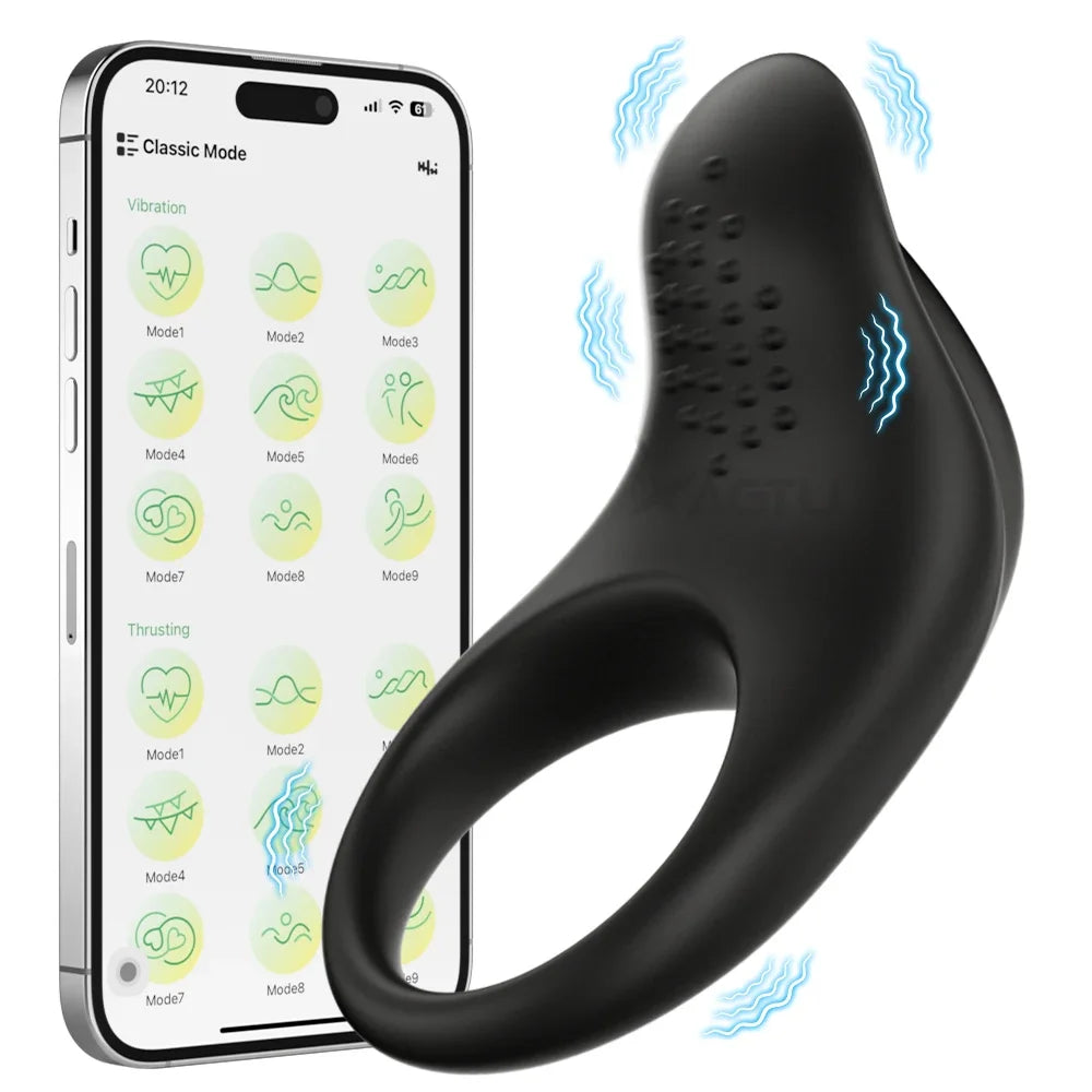 XBELO APP Anneau Vibrant Contrôle Homme - Prolongation