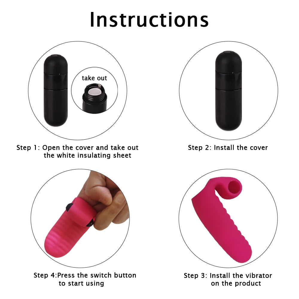 Silicone Finger Vibrator For Women Clit Stimulator G-spot Vibrator Clitoral Stimulation Massager Female Masturbation Sex Product