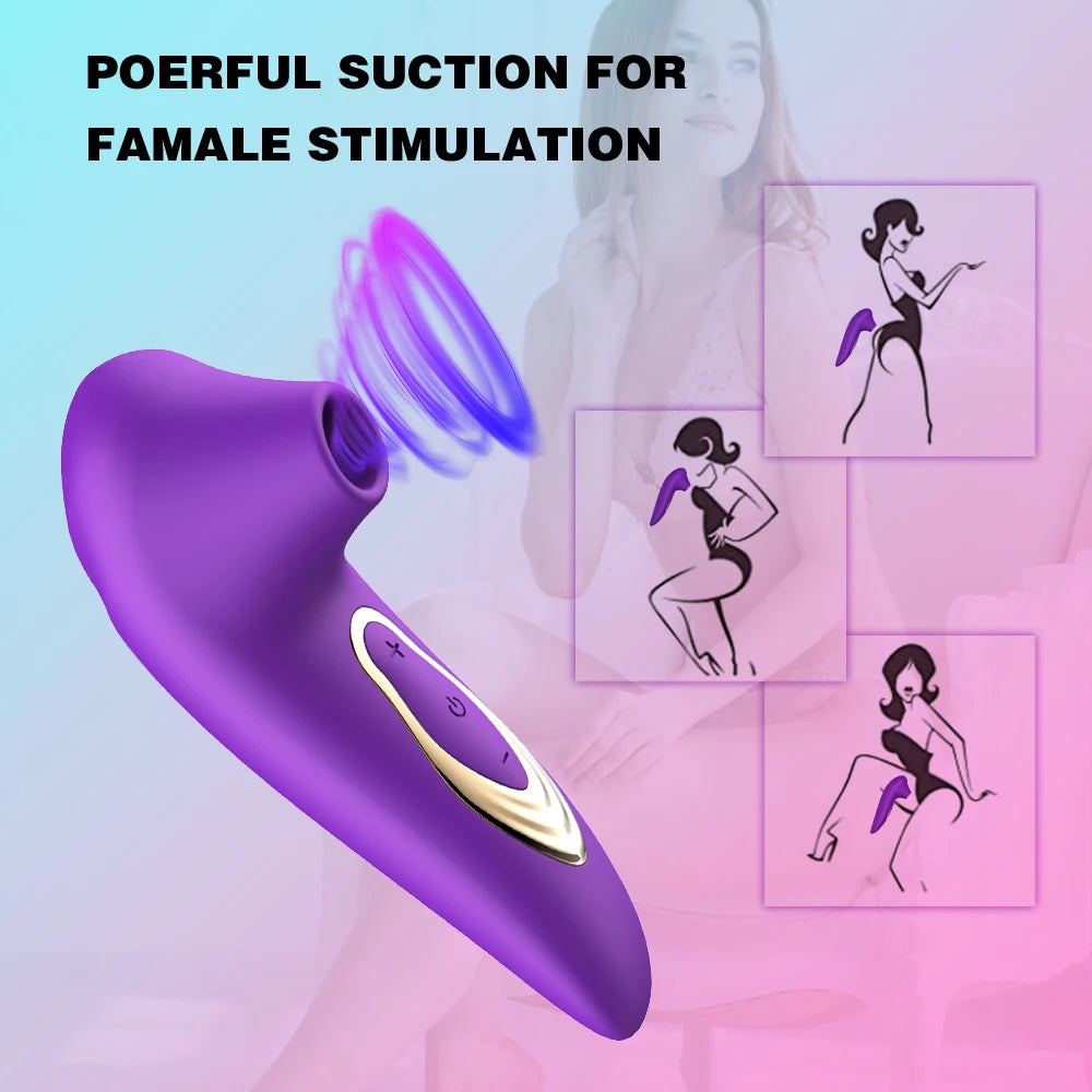Sucker Clitoris Vibrator Powerful Oral Sucking Vibrator for Women Female Nipple Vacuum Stimulator Sex Toys Goods for Adults 18