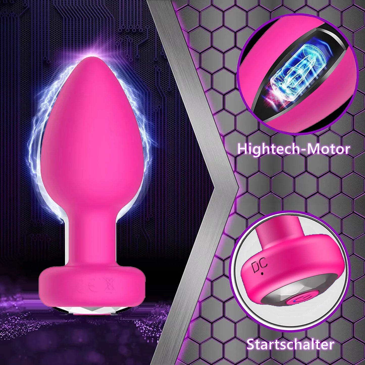 1PC Wireless Control Anal Vibrator Butt Plug Men Prostate Massager Stimulator Female Masturbator Adult Sex Toys for Women Gay