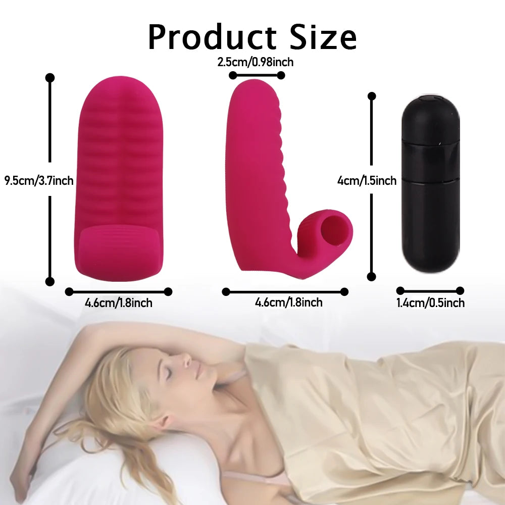 Silicone Finger Vibrator For Women Clit Stimulator G-spot Vibrator Clitoral Stimulation Massager Female Masturbation Sex Product