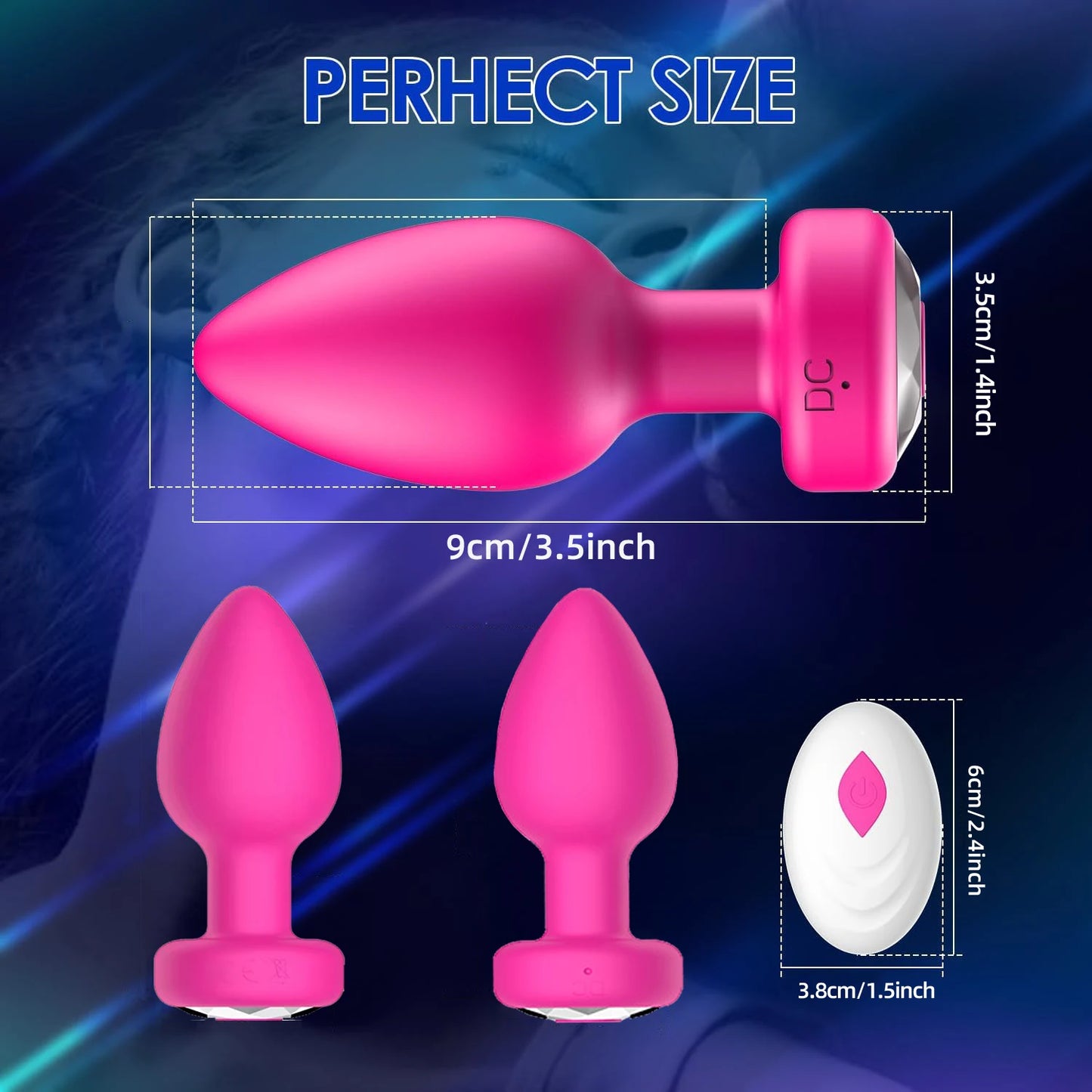 1PC Wireless Control Anal Vibrator Butt Plug Men Prostate Massager Stimulator Female Masturbator Adult Sex Toys for Women Gay