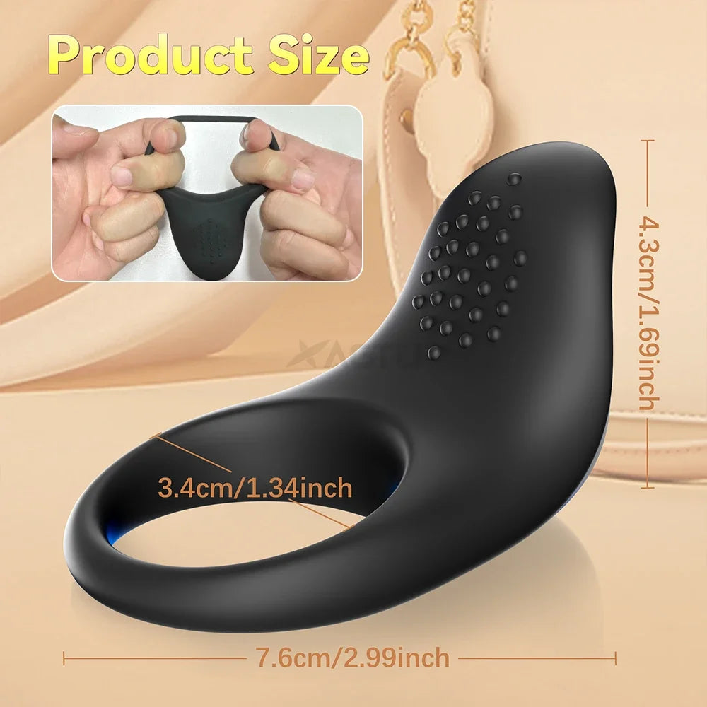 XBELO Bague Vibrante App Pour Homme - Retard Éjaculation