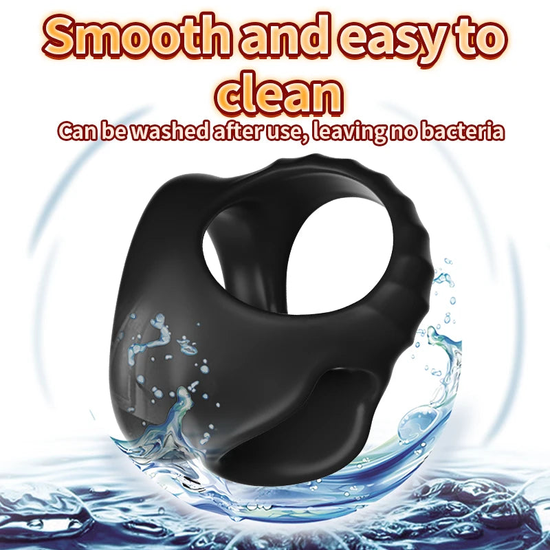 Silicone Penis Cock Ring Delay Ejaculation Erection Chastity Cage Adjustable Scrotum Bondage Lock Cockring Adult Sex Toy for Men