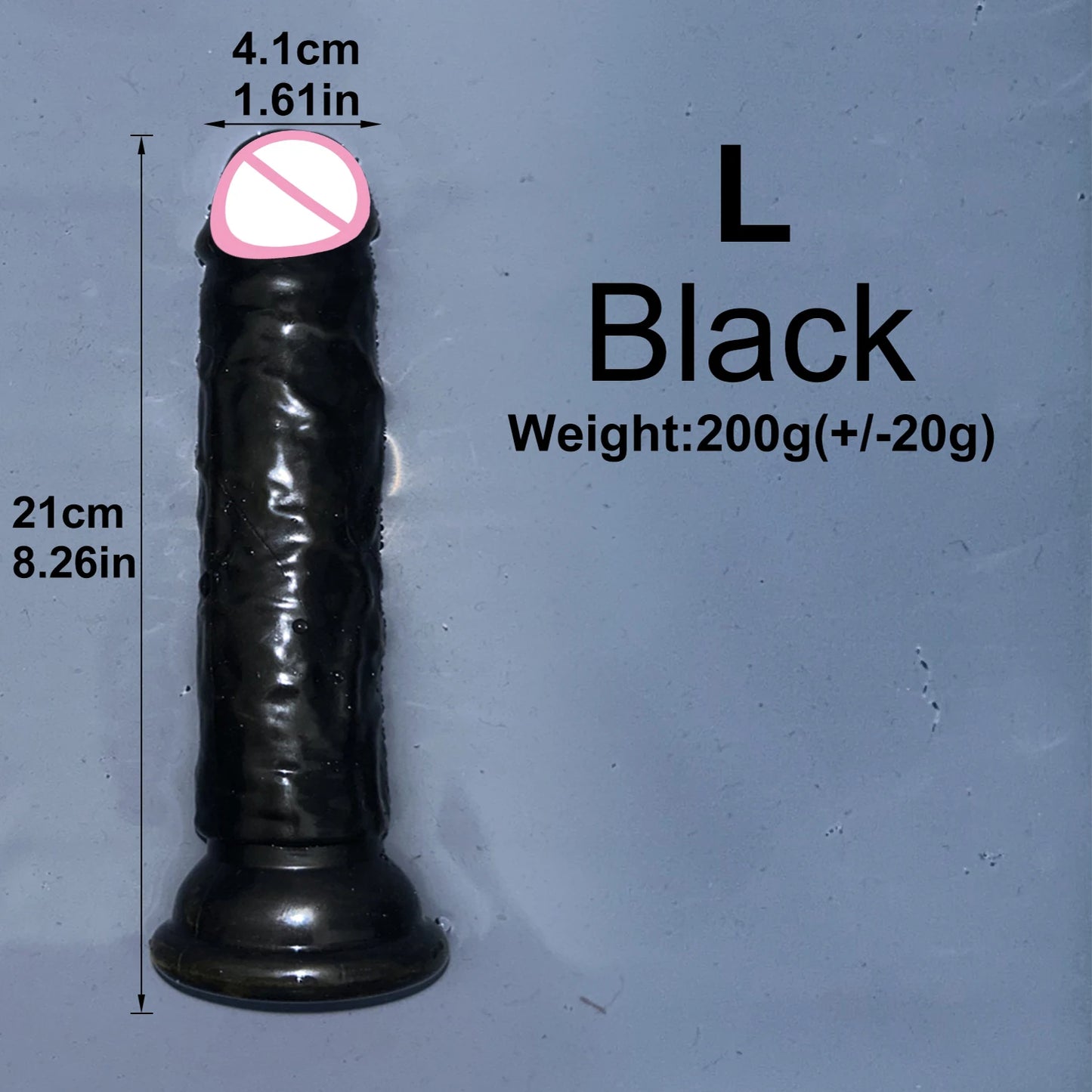 Malomalo Dildo Transparent Ventouse 5 Couleurs - Étanche